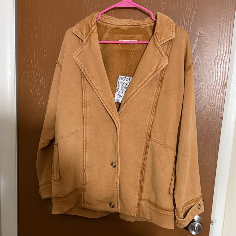 We The Free Tan Blazer Jacket